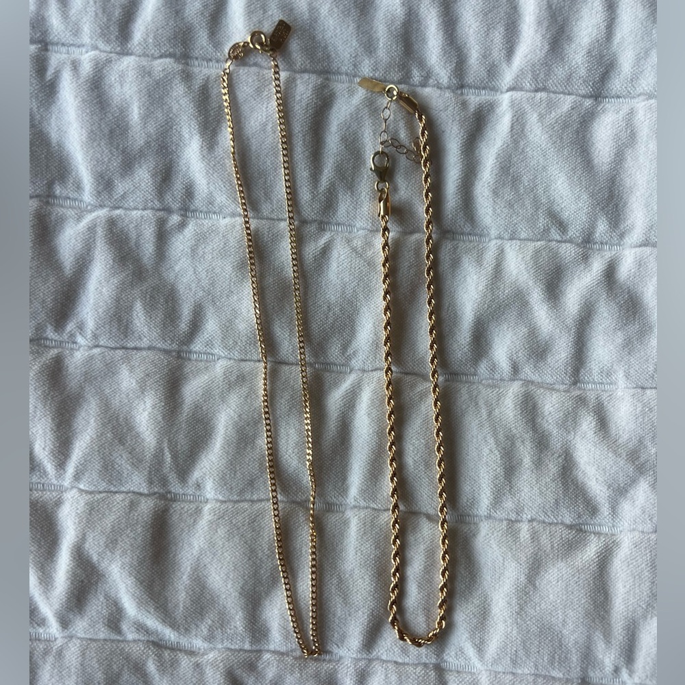 Harper 3mm Necklace and Mini chain Necklace (2 necklaces) - Picture 3 of 3